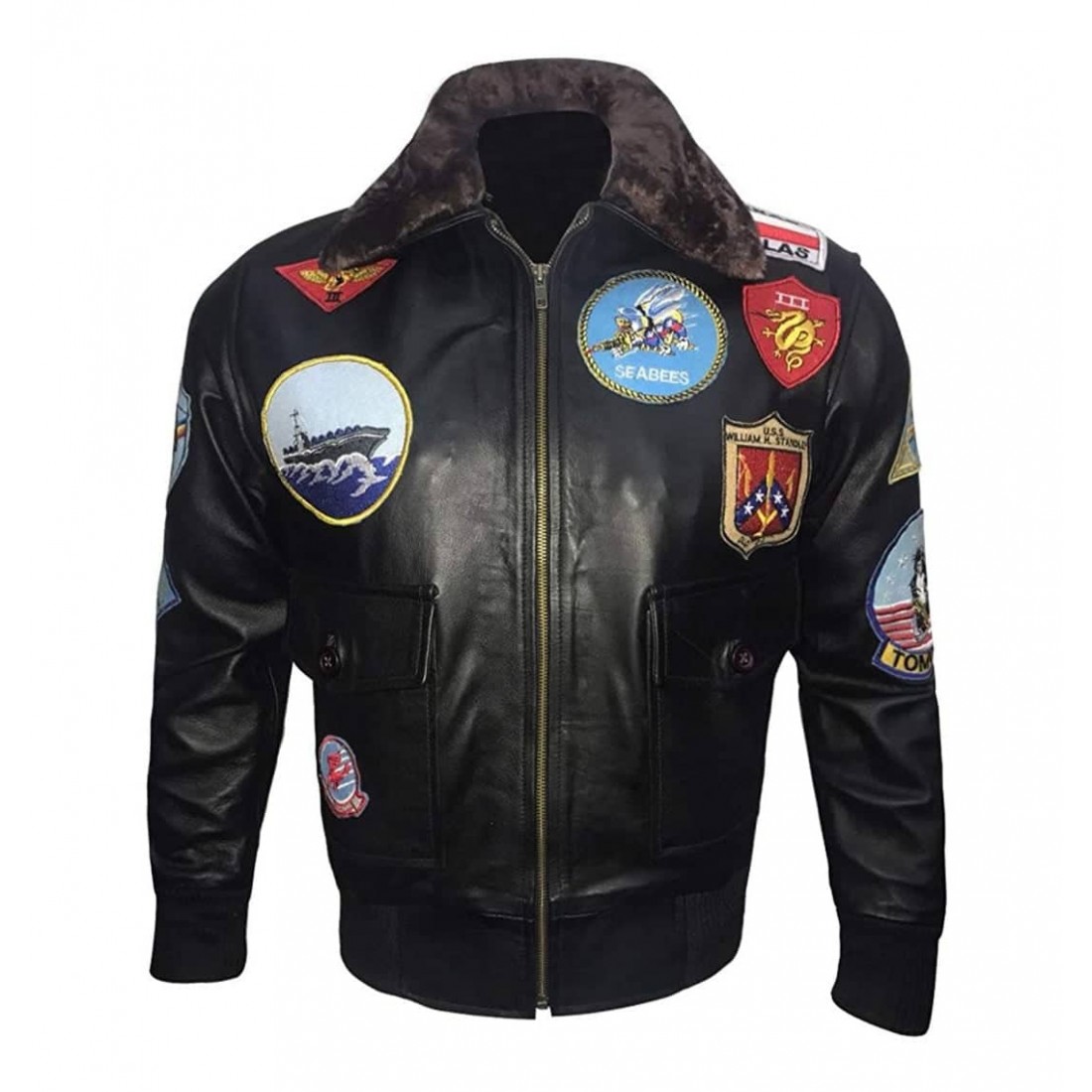 Tom Cruise Top Gun Leather Jacket